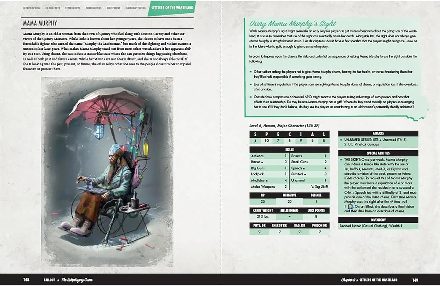 Modiphius: Fallout: The Roleplaying Game Settler's Guide Book - Expansion Hardcover RPG Book, Content for Players & Gamemasters, 192 Pages