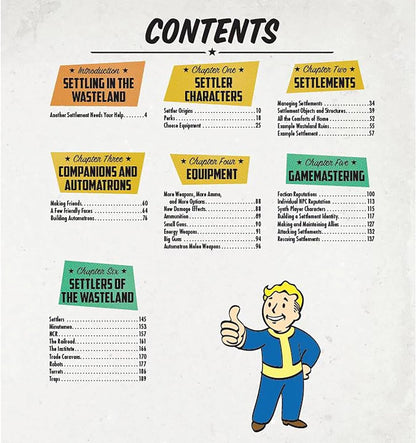 Modiphius: Fallout: The Roleplaying Game Settler's Guide Book - Expansion Hardcover RPG Book, Content for Players & Gamemasters, 192 Pages