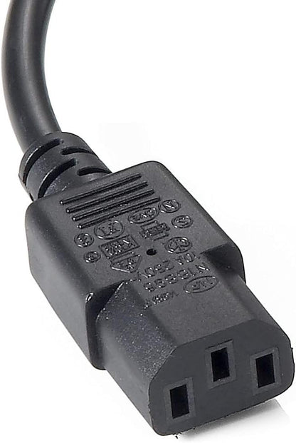 Equip 112210 power cable Black 1.6 m C14 coupler 2 x C13 coupler
