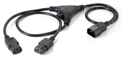 Equip 112210 power cable Black 1.6 m C14 coupler 2 x C13 coupler