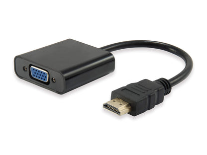 equip 11903607 HDMI VGA Black Cable Adapter Adaptor For Cable (HDMI, VGA, Black
