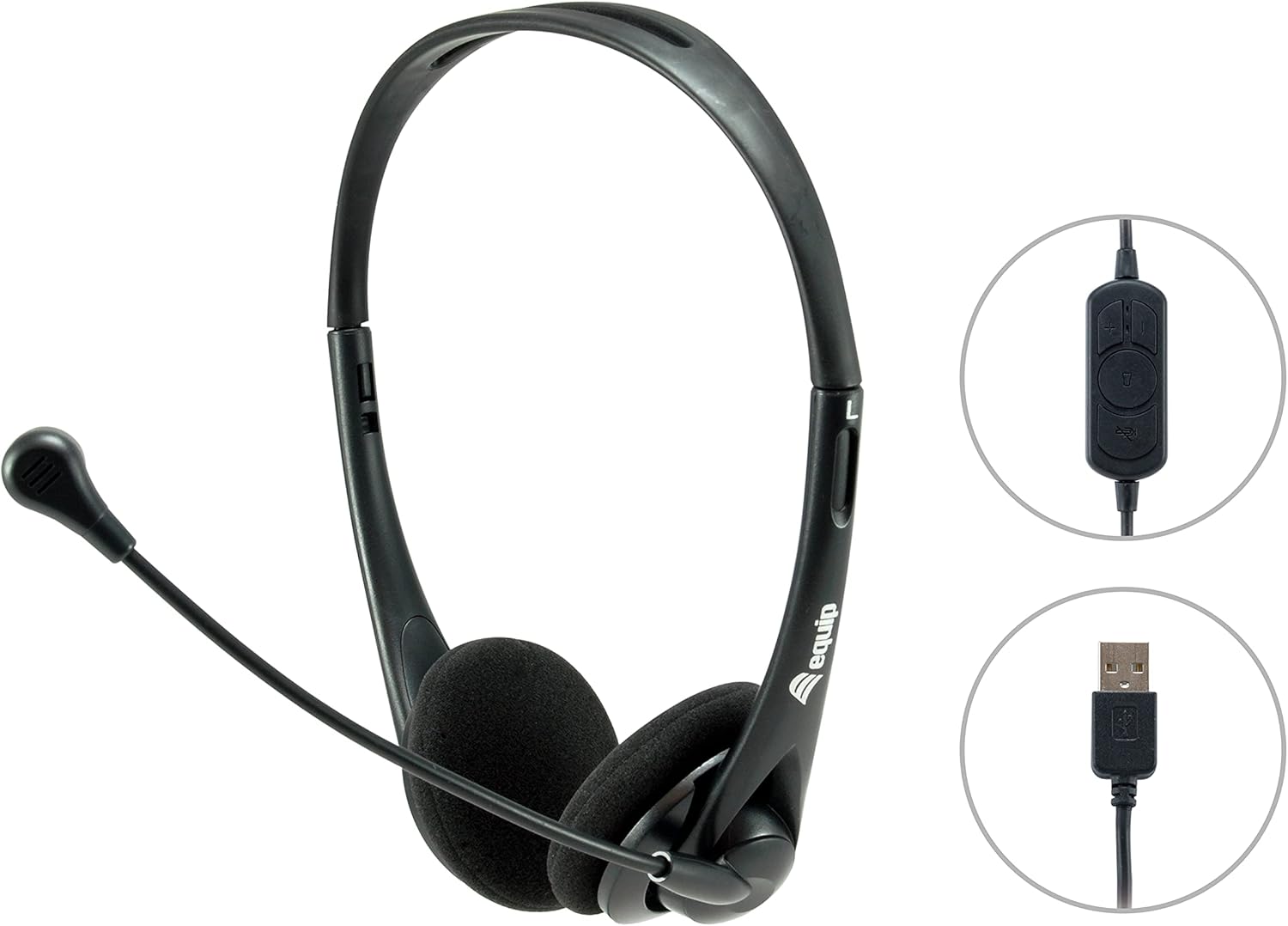 `Equip Headset USB 245305 1.8m Kabel,Mikro,int.B`