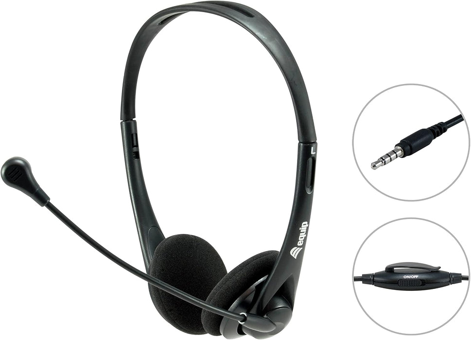 `Equip Headset USB 245305 1.8m Kabel,Mikro,int.B`