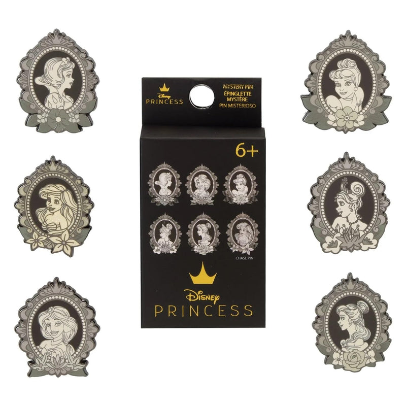 Disney by Loungefly assortiment pin's émaillés Blind Box Princess Cameos (12)