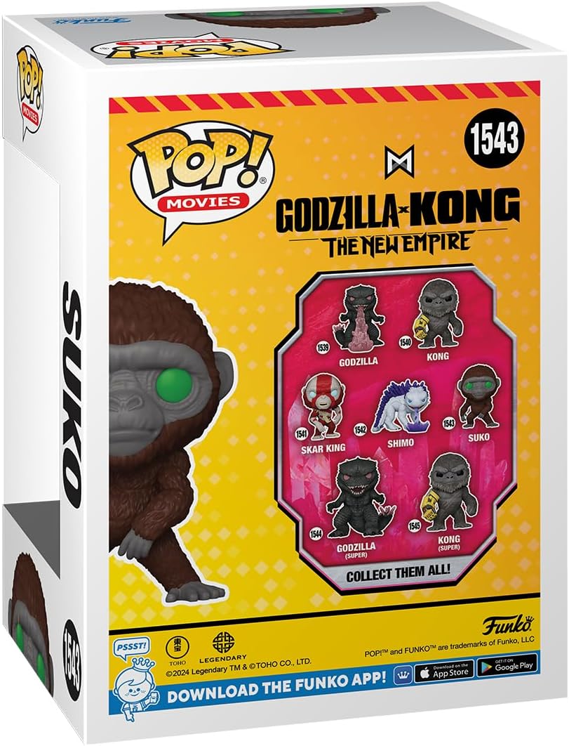 Funko Pop! Movies: Godzilla X Kong: the New Empire - Suko - Godzilla Vs Kong - Collectable Vinyl Figure - Gift Idea - Official Merchandise - Toys for Kids & Adults - Movies Fans