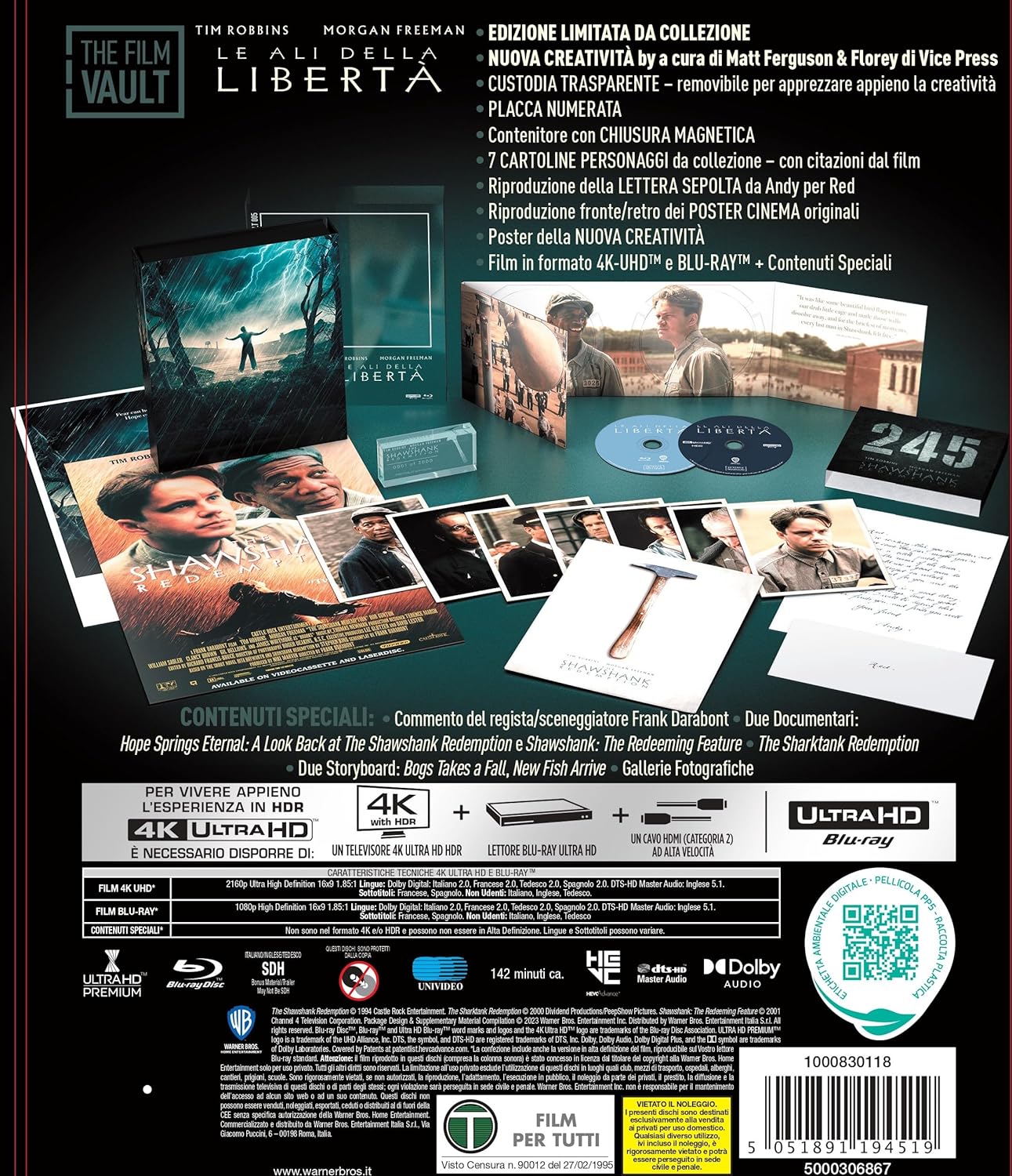 Le Ali della Libertà Vault Edition (4K UHD + Blu-ray) (4K Ultra HD/S