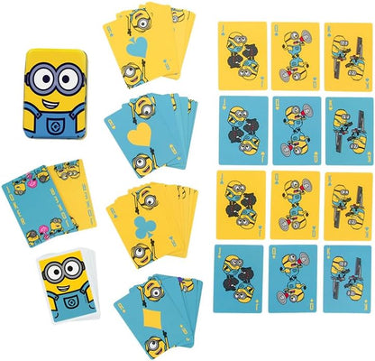 Paladone Cartes à Jouer illustrées Minions – Jeu de Cartes Classique sous Licence Officielle Moi, Moche et méchant dans Une boîte à Collectionner, Personnages emblématiques avec Kevin Stuart & Bob