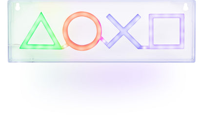 Playstation Icons LED Neon Light - Officially Licensed Free Standing or Wall Mountable Light Sign - Game Room Accessories & Decor for Gamers | Paladone
