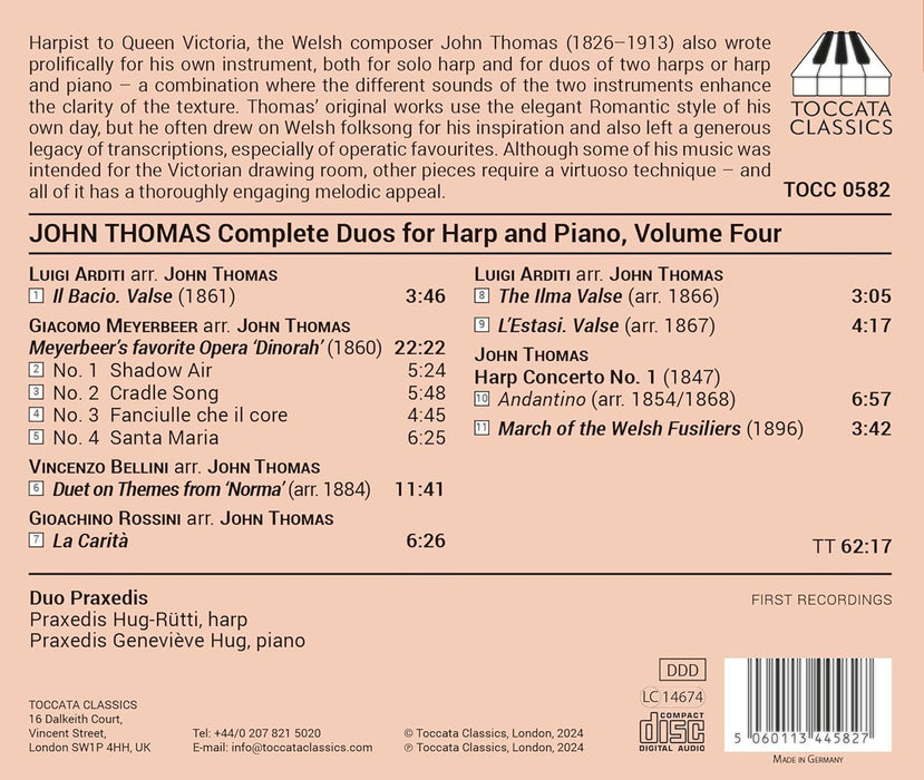 John Thomas: Complete Duos for Harp and Piano - Volume 4