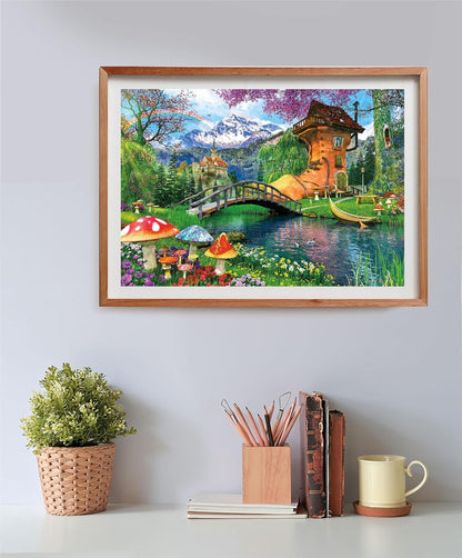 Clementoni 35522 Jigsaw Collection-The Old Shoe House 500 Pieces-Puzzle for Adults 14-99 Years, Gift for Men/Women, Fantasy, Made in Italy, Multicolor