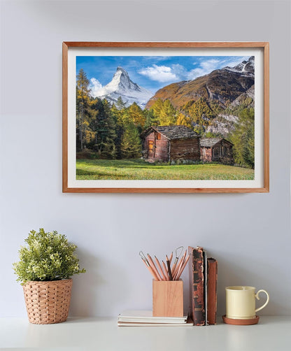Clementoni 35523 Jigsaw Collection-Charming Matterhorn 500 Pieces-Puzzle for Adults 14-99 Years, Gift for Men/Women, Landscape, Made in Italy, Multicolor