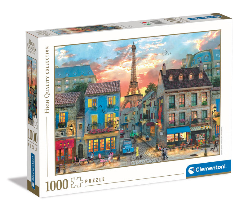 Clementoni 39820 Jigsaw Collection-Streets 1000 Pieces-Puzzle for Adults 14-99 Years, Gift for Men/Women, City, Paris, France, Made in Italy, Multicolor