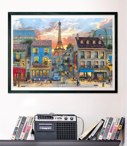 Clementoni 39820 Jigsaw Collection-Streets 1000 Pieces-Puzzle for Adults 14-99 Years, Gift for Men/Women, City, Paris, France, Made in Italy, Multicolor