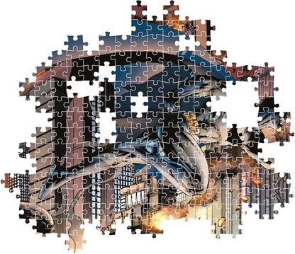 Clementoni 39851 Batman Jigsaw 1000 Pieces-Poster Included, Puzzle for Adults 14-99 Years, Gift for Men/Women, Superhero, Made in Italy, Multicolor