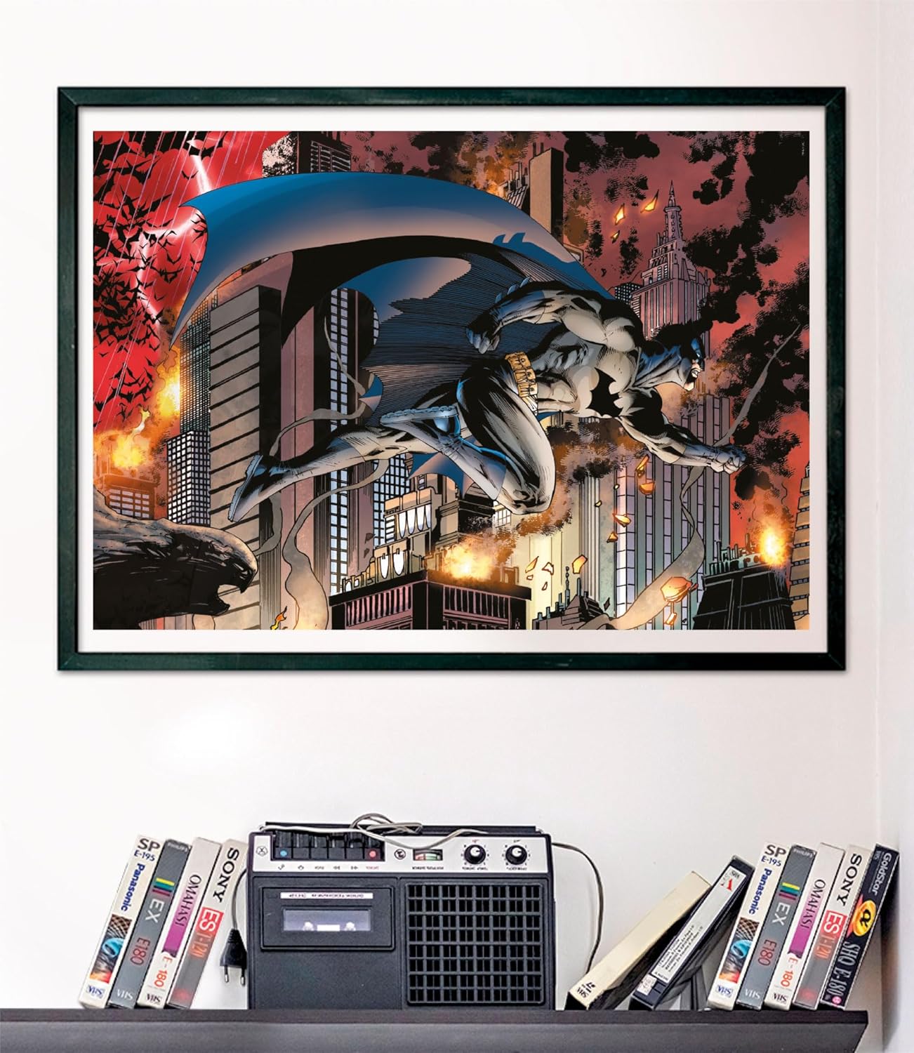 Clementoni 39851 Batman Jigsaw 1000 Pieces-Poster Included, Puzzle for Adults 14-99 Years, Gift for Men/Women, Superhero, Made in Italy, Multicolor