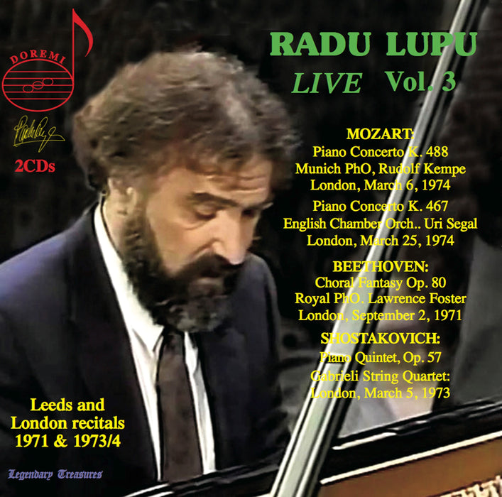 Radu Lupu: Live: Leeds and London Recitals 1971 & 1973/74 - Volume 3