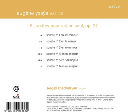 Ysaÿe: VI Sonatas