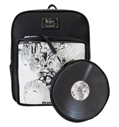 Loungefly The Beatles by Rucksack Mini Revolver Album mit Record Pouch