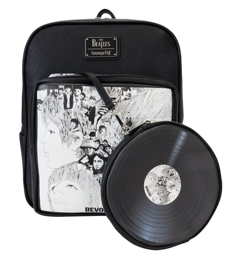 Loungefly The Beatles by Rucksack Mini Revolver Album mit Record Pouch