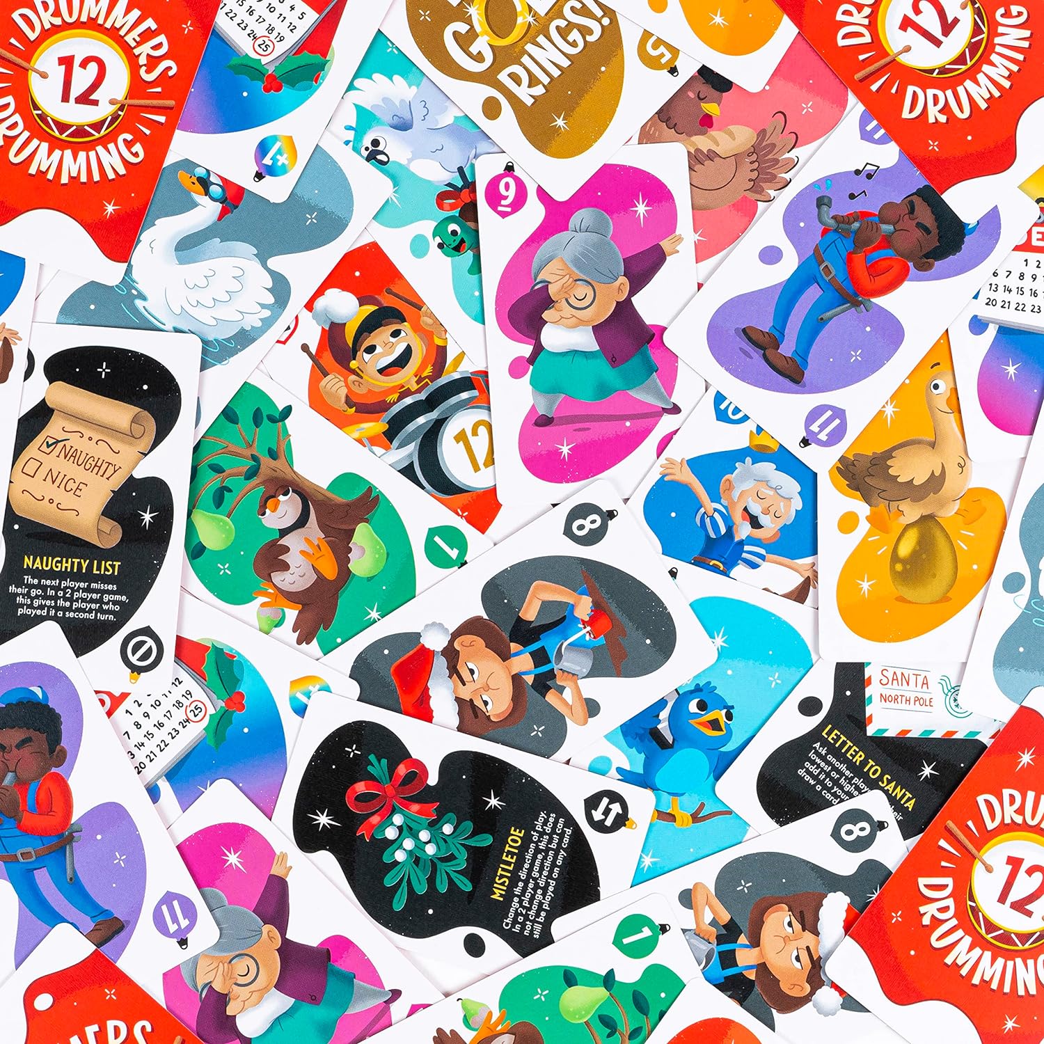 Professor Puzzle | 12 Drummers Drumming | Card Game | Ages 8+ | 2-4 Players | 15+ Minutes Playing Time