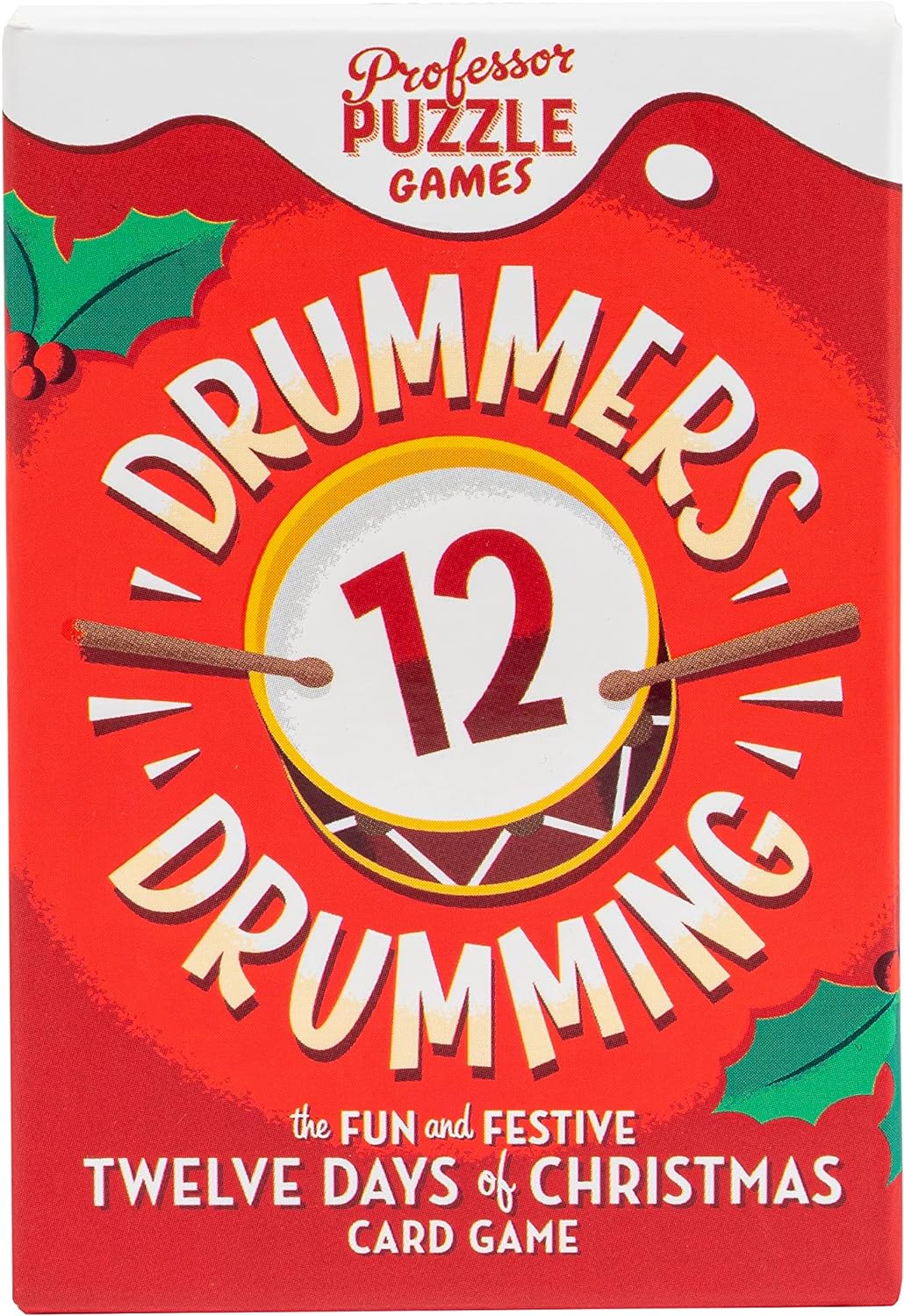 Professor Puzzle | 12 Drummers Drumming | Card Game | Ages 8+ | 2-4 Players | 15+ Minutes Playing Time