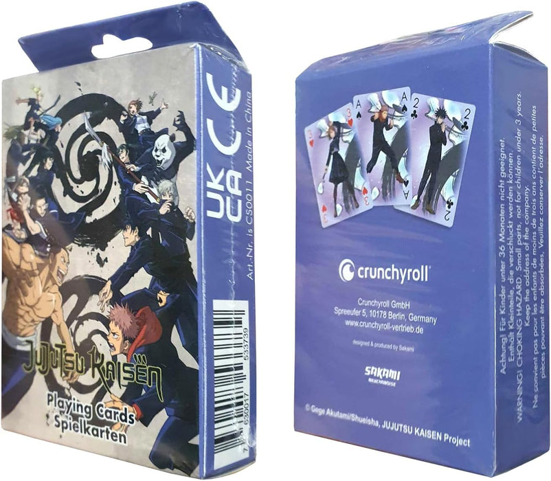 Crunchyroll - Jujutsu Kaisen - 52 Playing Cards - Poker Card Game Deck Playing Cards - Original & Licensed