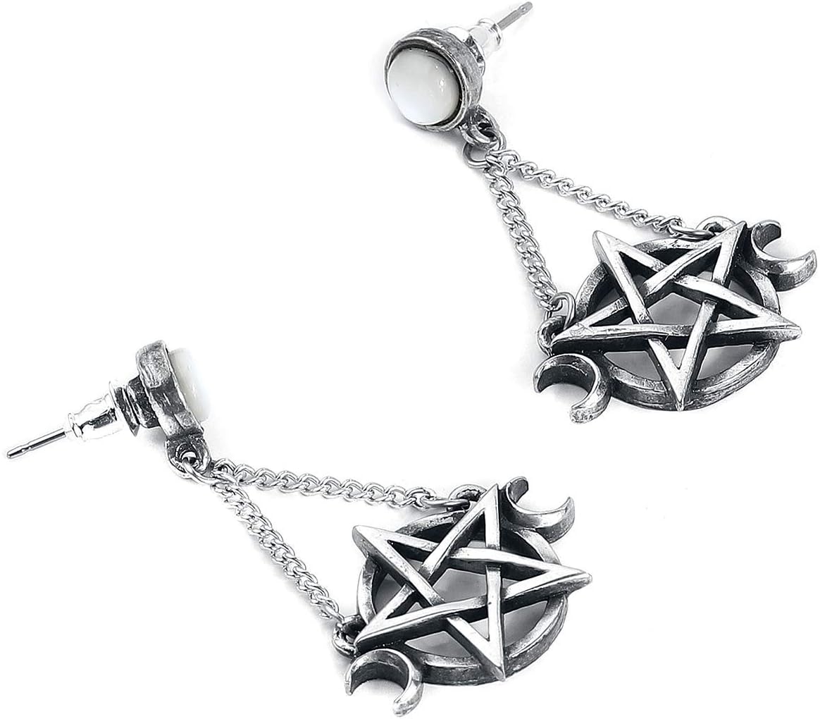 Alchemy Gothic Goddess Set de Pendientes Plateado