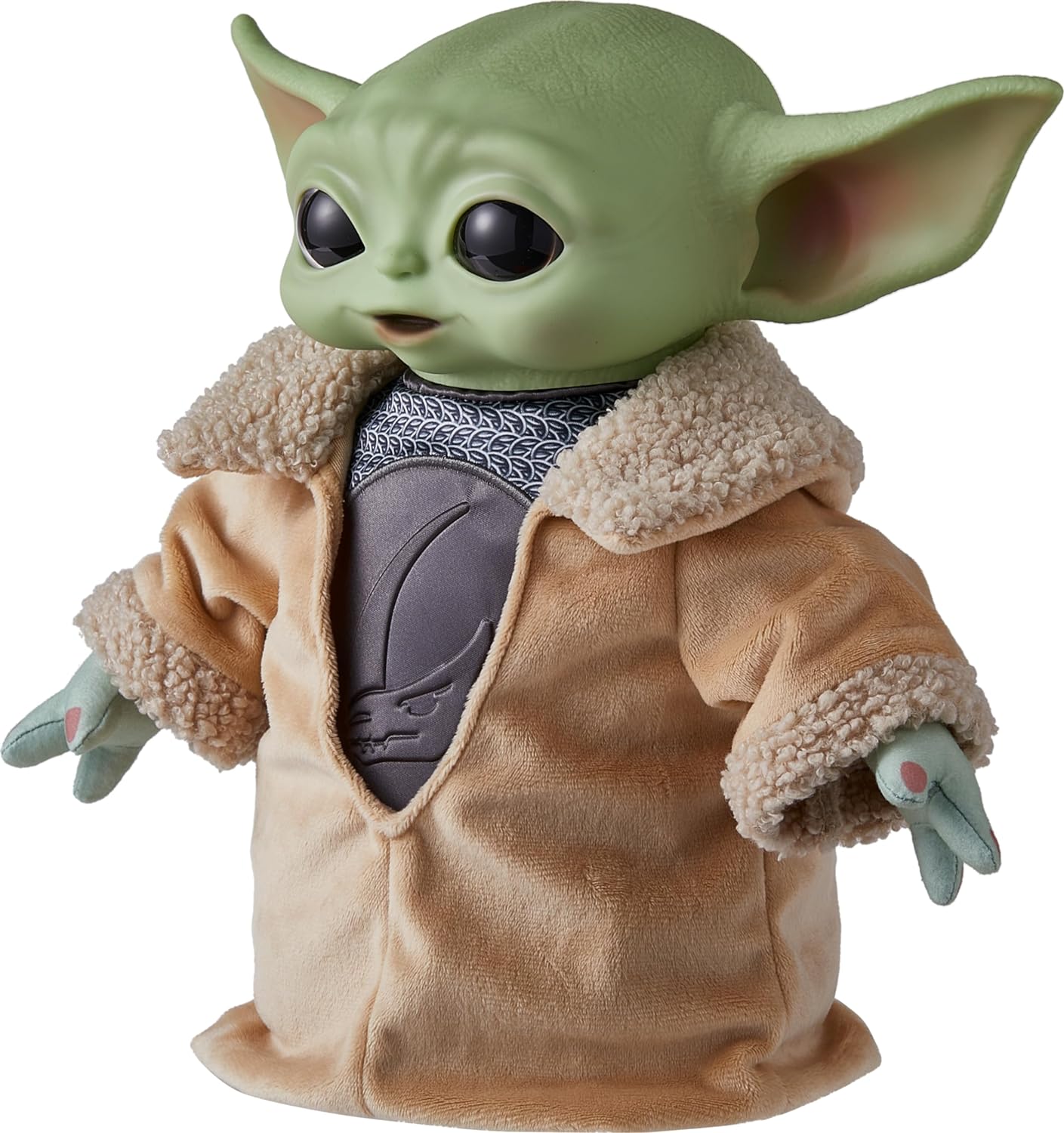 Mattel Star Wars Din Grogu Plush Toy, 11-inch Soft Doll with Hard Head & Bean-Filled Base, Inspired by Star Wars: The Mandalorian Season 3, HPG49