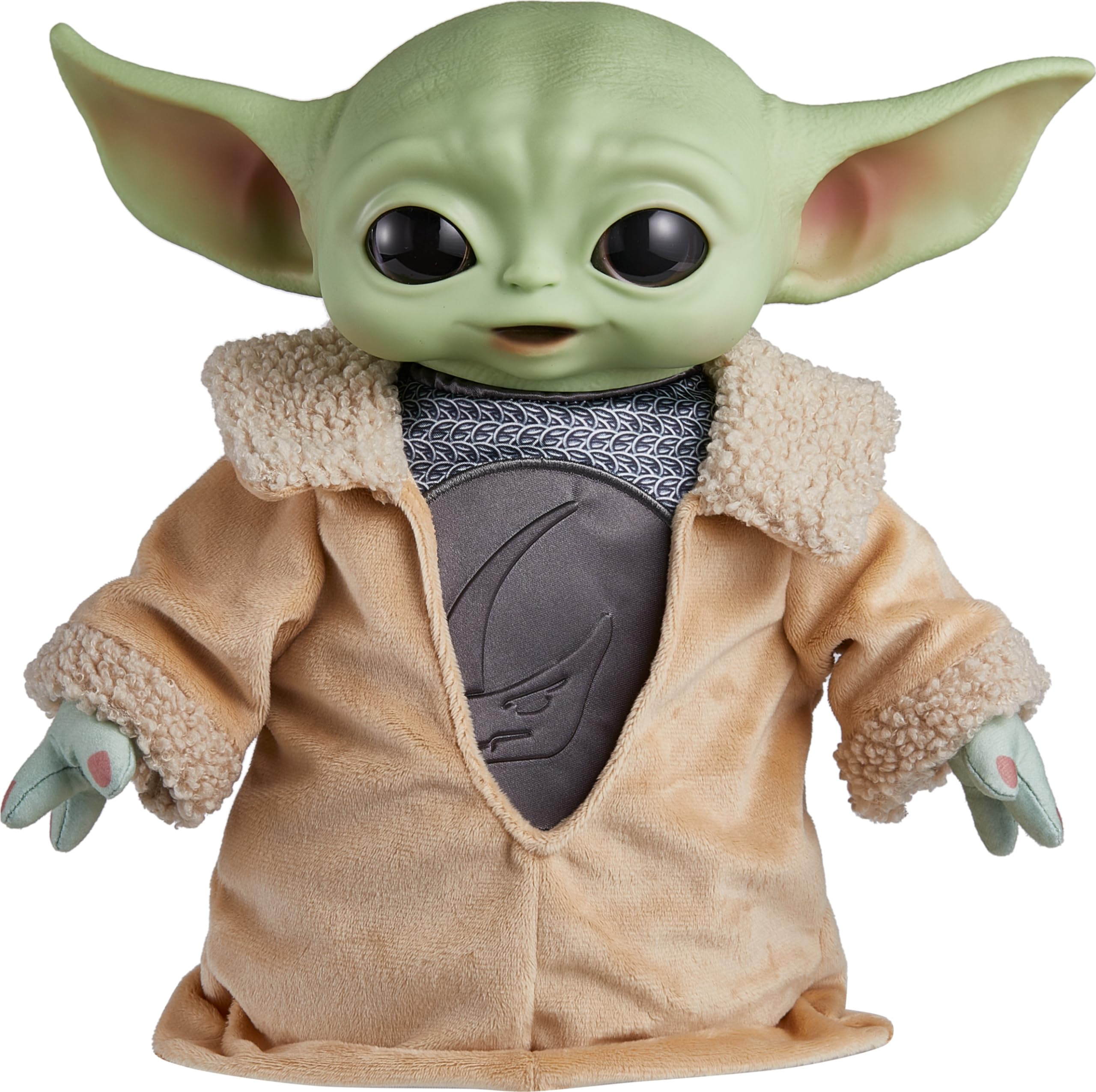 Mattel Star Wars Din Grogu Plush Toy, 11-inch Soft Doll with Hard Head & Bean-Filled Base, Inspired by Star Wars: The Mandalorian Season 3, HPG49