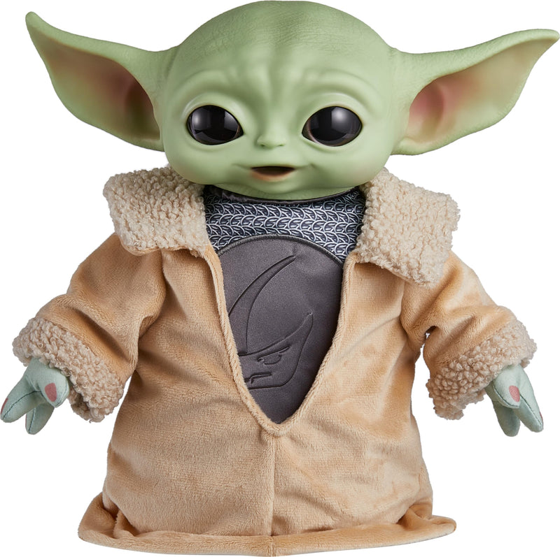 Mattel Star Wars Din Grogu Plush Toy, 11-inch Soft Doll with Hard Head & Bean-Filled Base, Inspired by Star Wars: The Mandalorian Season 3, HPG49