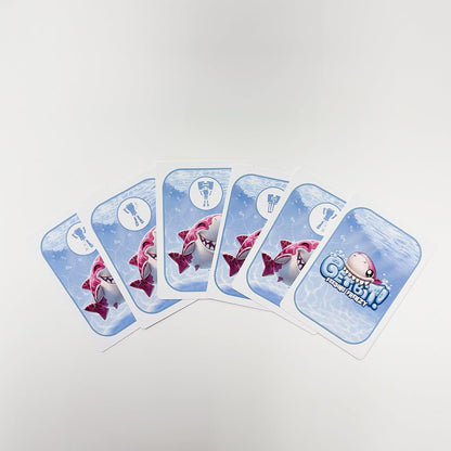 Greater Than Games | Get Bit | Family Card Game | Party Game for Adults and Family | Escape The Shark | 3 to 6 Players | Ages 7+ | 20 Minutes