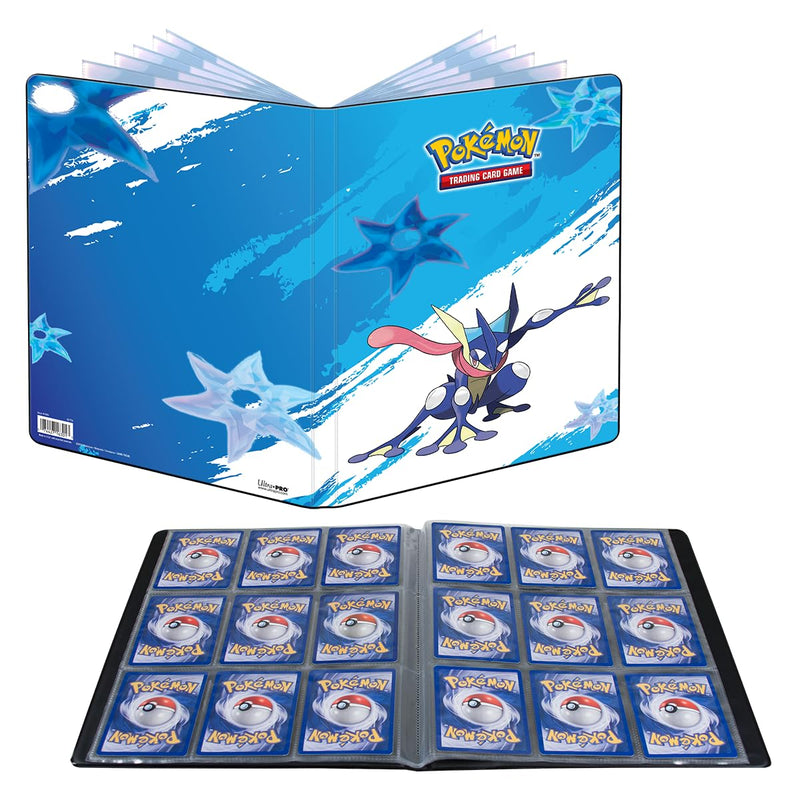 Ultra PRO - Greninja 9-Pocket Portfolio for Pokémon, Trading Gaming Card Organizer Accessory Storage Low-friction Non-PVC Acid-free Protection Binder Solution