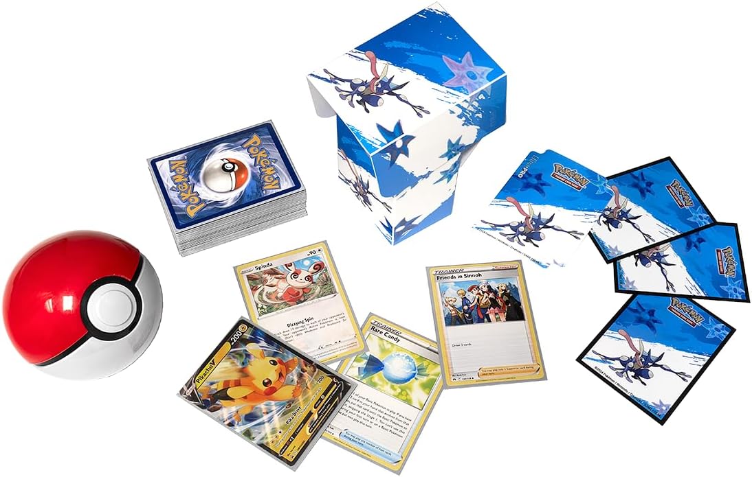 Ultra Pro - Greninja Full View Deck Box® for Pokémon, Rigid Gaming Card Protection Accessory Solution Storage Container Deck Divider Included Full-color Artwork