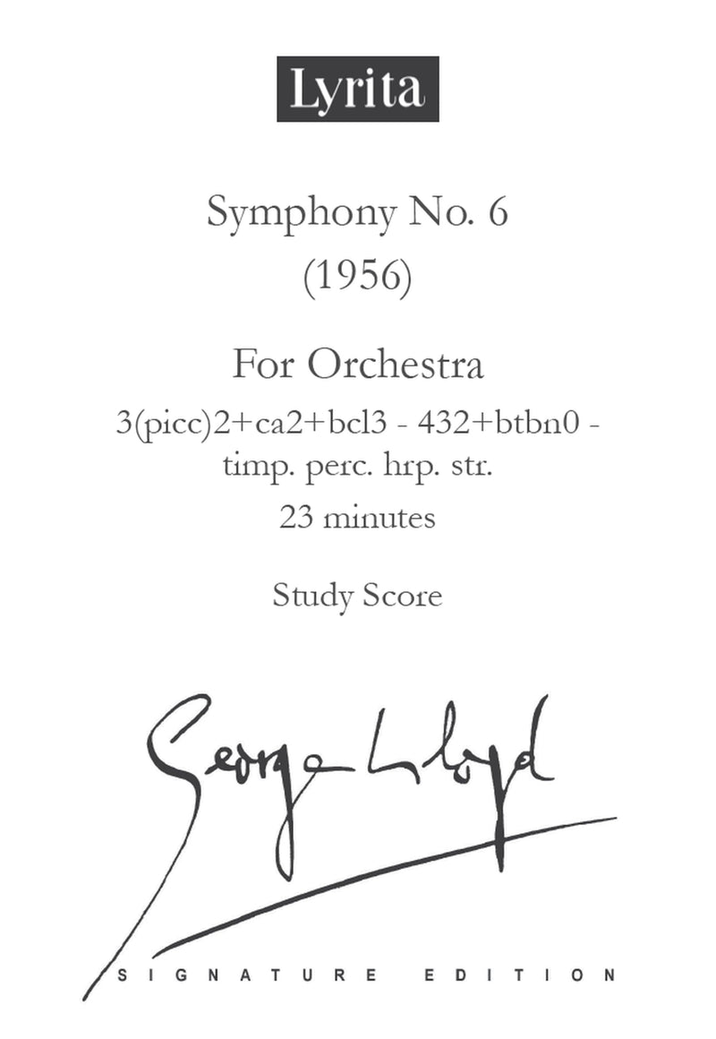 SYMPHONY NO. 6 - STUDY SCORE