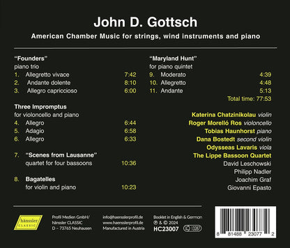 Gottsch: American Chamber Music for strings, wind instruments & piano