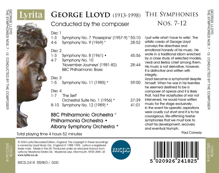 George Lloyd: The Symphonies Nos. 7-12