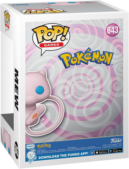 Funko POP! Games: Pokemon - Mew - Vinyl-Sammelfigur - Geschenkidee - Offizielle Handelswaren - Spielzeug Für Kinder und Erwachsene - Video Games Fans - Modellfigur Für Sammler und Display