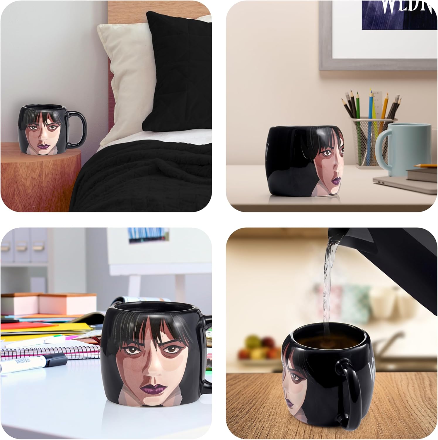 WOW! STUFF Wednesday and Thing 3D Giftable Mug | Mystery Thing inside | Official Wednesday Merchandise, Collectibles, Toys and Gifts | For Teens, Tweens and Adults