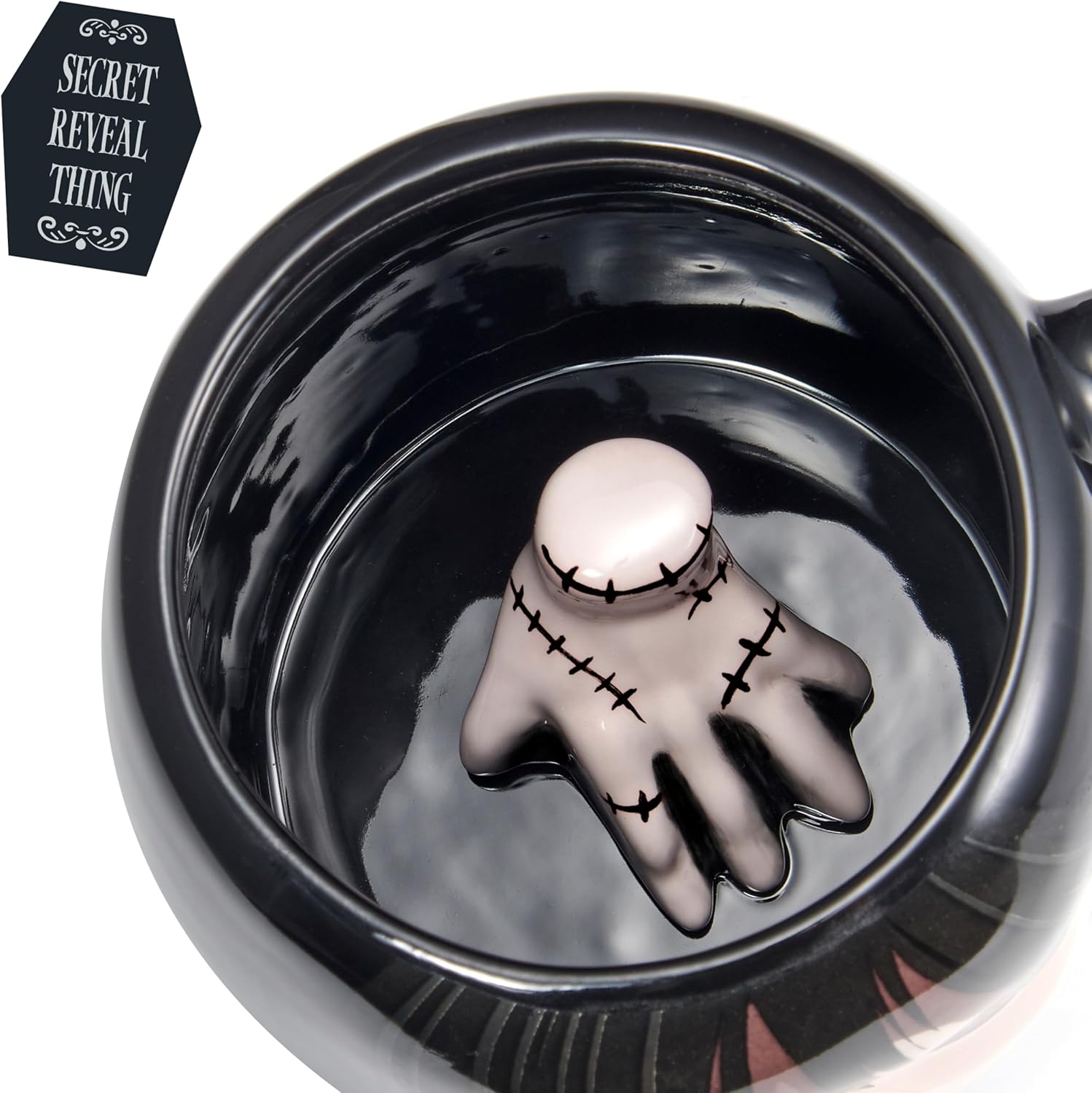 WOW! STUFF Wednesday and Thing 3D Giftable Mug | Mystery Thing inside | Official Wednesday Merchandise, Collectibles, Toys and Gifts | For Teens, Tweens and Adults