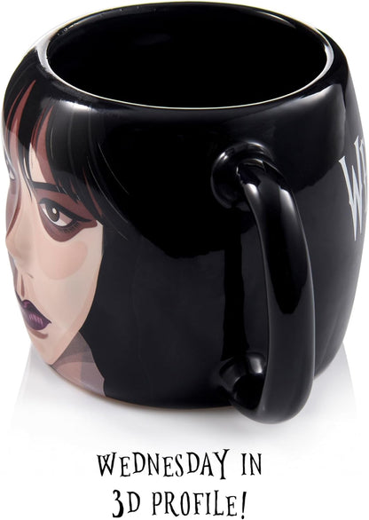 WOW! STUFF Wednesday and Thing 3D Giftable Mug | Mystery Thing inside | Official Wednesday Merchandise, Collectibles, Toys and Gifts | For Teens, Tweens and Adults