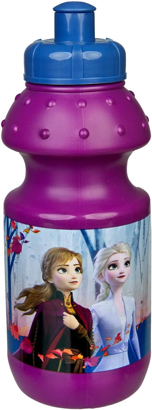 Scooli FRUW9860 Disney Frozen Crockery Set in Case, Lunch Box with Clip and Water Bottle 400 ml, Easy to Open and Close, BPA and Phthalate