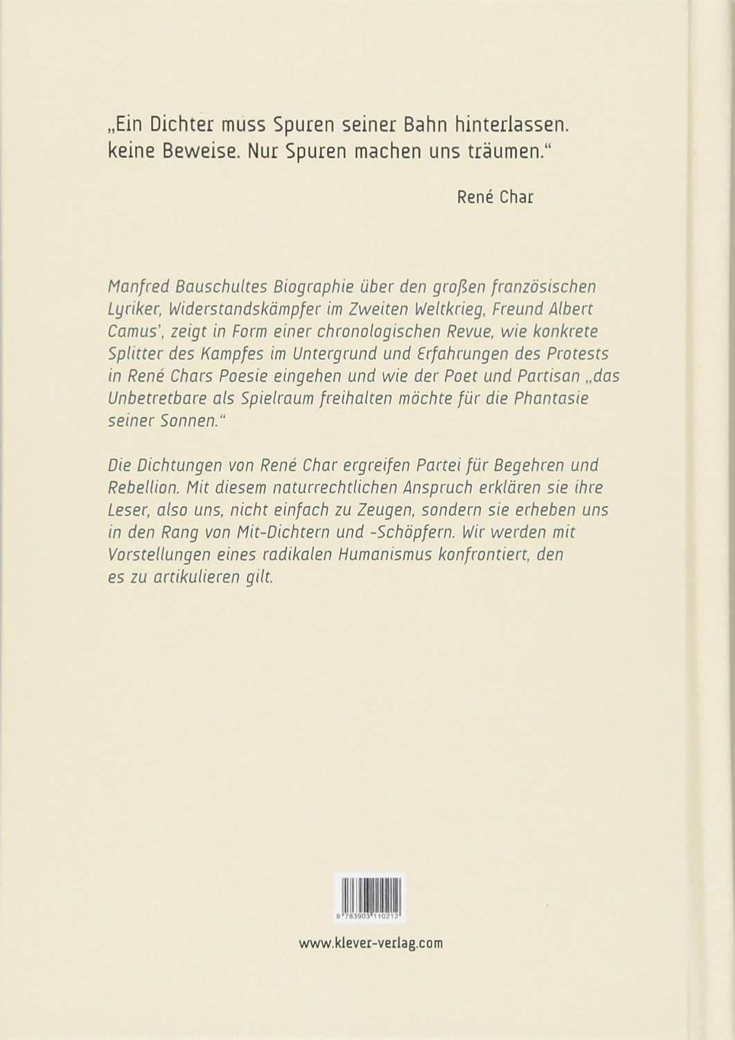 René Char – Poet und Partisan: Eine Biographie