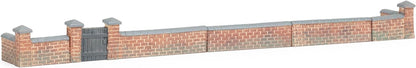 Hornby R7354 Front and Left Hand Victorian Terrace House Garden Wall Acessories - Resin Building for Model Railway Sets