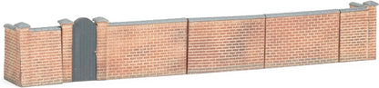 Hornby R7355 Front and Right Hand Victorian Terrace House Garden Wall Acessories - Resin Building for Model Railway Sets