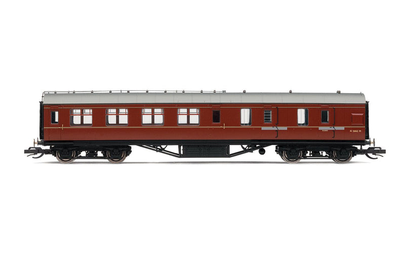 Hornby TT: Calibro 120 TT4034 BR 57' Freno Terzo, M5842M - Era 5 Materiale Rotabile - Carrozzerie per Set Ferroviari Modello