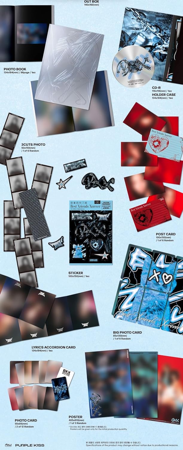 BXX - incl. 96pg Photobook, Holder Case, 3-Cuts Photo, Sticker, Postcard, Big Photocard, Lyrics Accordion + 2 Photocards