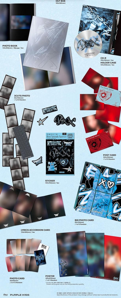BXX - incl. 96pg Photobook, Holder Case, 3-Cuts Photo, Sticker, Postcard, Big Photocard, Lyrics Accordion + 2 Photocards