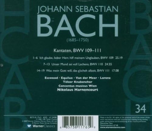 Kantaten Vo.34-Bwv 109-111