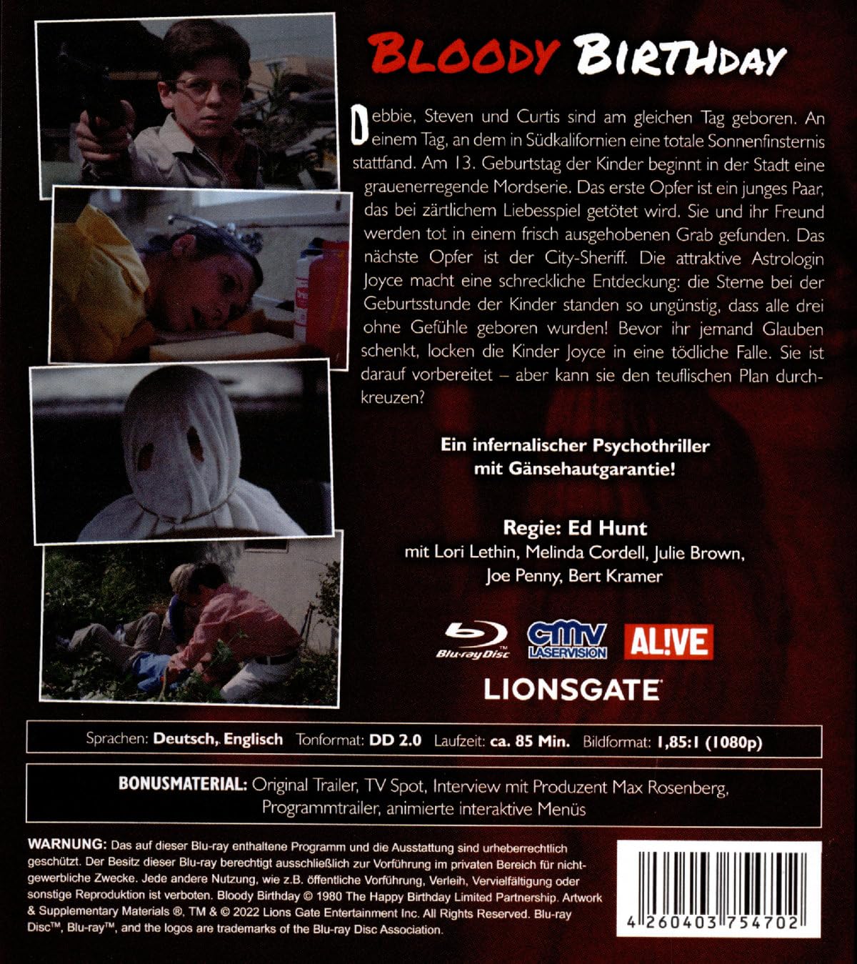 HUNT, ED - BLOODY BIRTHDAY