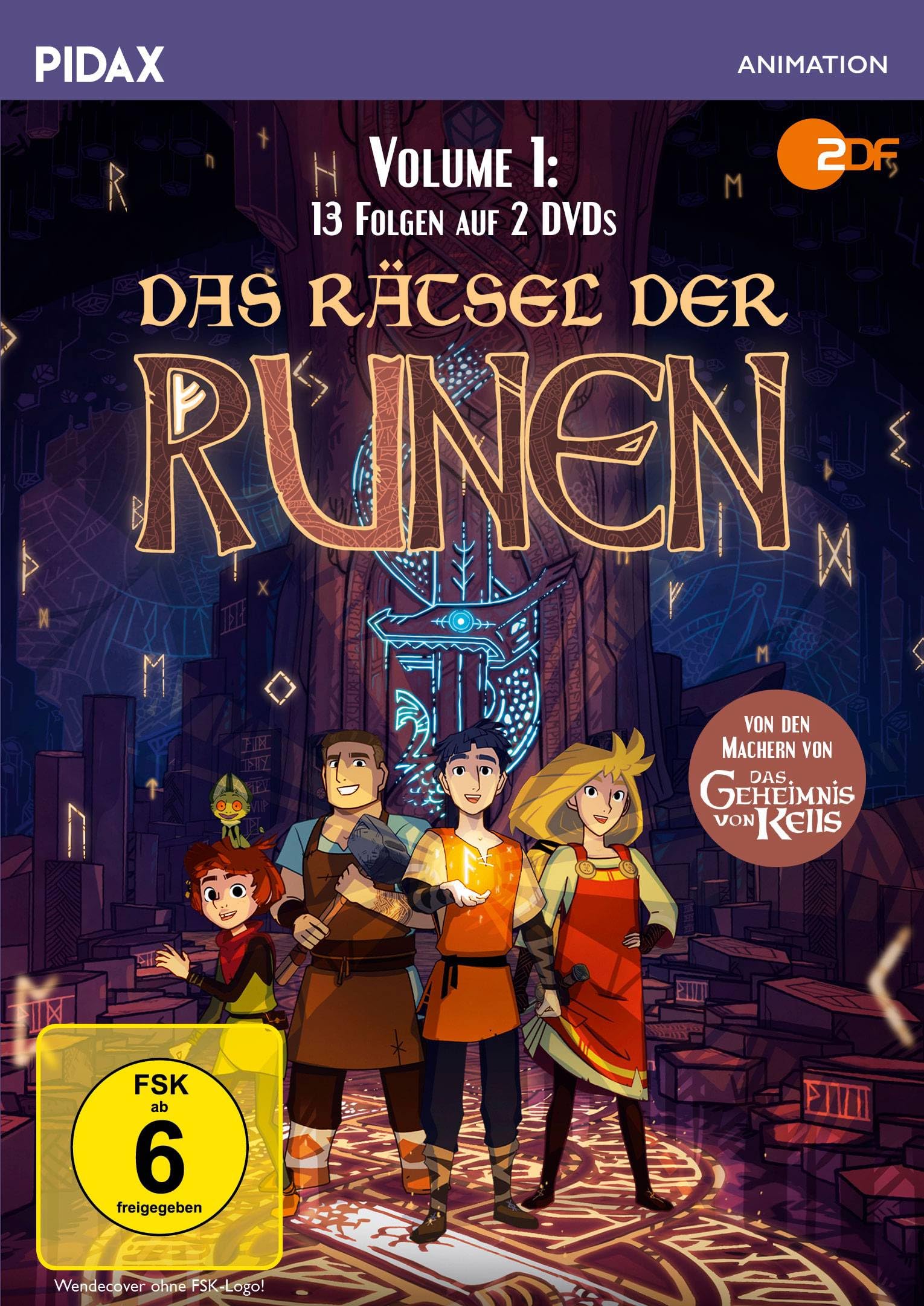 Das Rätsel der Runen, Vol. 1 (überarbeitete Fassung) / Die ersten 13 Folgen der Fantasy-Zeichentrickserie von den Machern von DAS GEHEIMNIS VON KELLS (Pidax Animation)